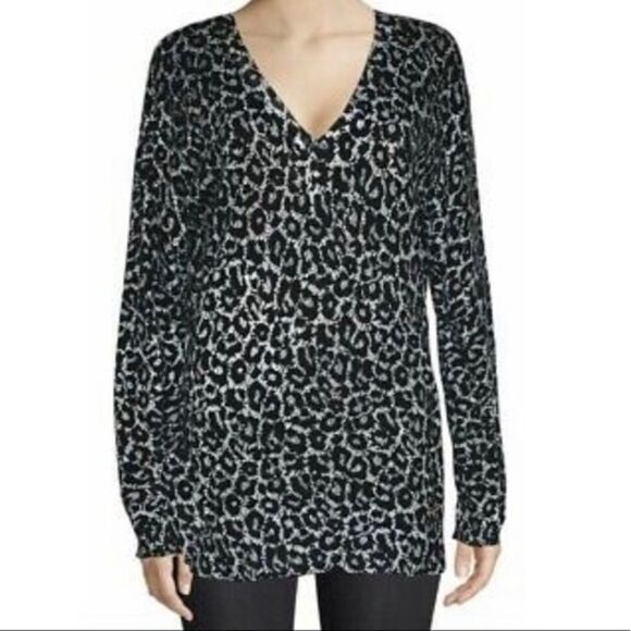 Michael Kors Animal Print Sweater - Picture 3 of 6